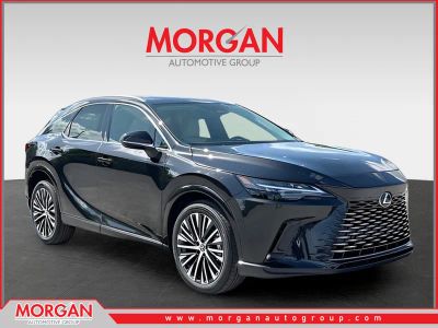 2026 Lexus RX 350 Premium+ in Caviar — front three-quarter view