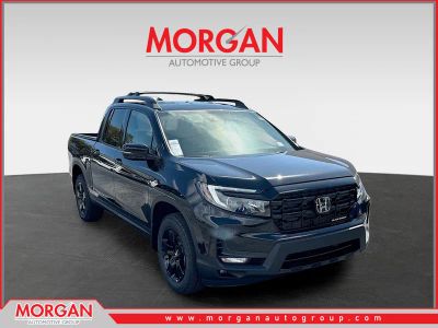 2026 Honda Ridgeline Black Edition in Crystal Black Pearl — front three-quarter view