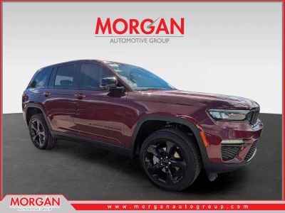 2025 Jeep Grand Cherokee Limited in Red — front three-quarter view