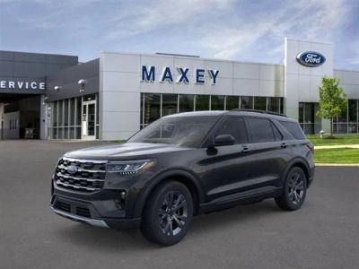 2026 Ford Explorer Active in Agate Black Metallic — front three-quarter view