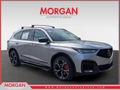 2025 Acura MDX Type S w/Advance Package in Silver — front three-quarter view