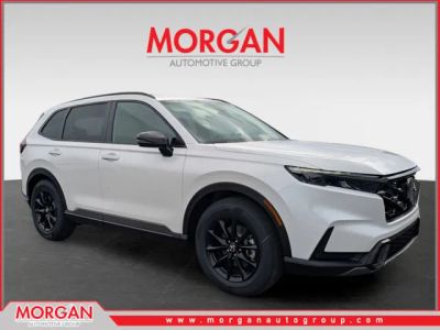 2026 Honda CR-V Hybrid Sport in White — front three-quarter view