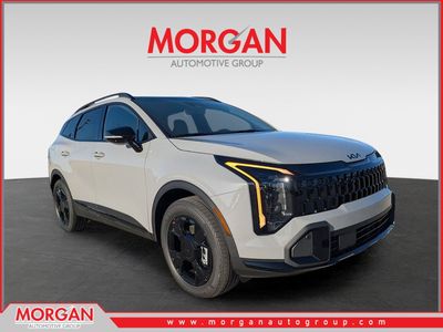 2026 Kia Sportage Plug-In Hybrid X-Line in Wolf Gray — front three-quarter view