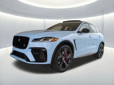 2026 Jaguar F-PACE SVR in Blue — front three-quarter view