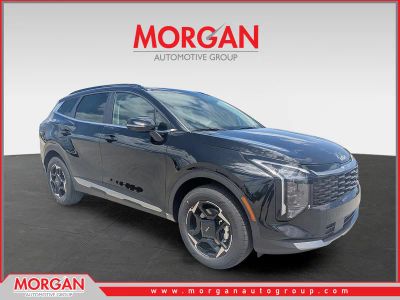 2026 Kia Sportage Hybrid EX in Fusion Black — front three-quarter view