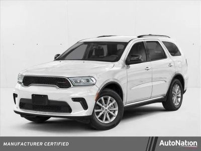 2025 Dodge Durango GT Plus AWD in White Knuckle Clearcoat — front three-quarter view