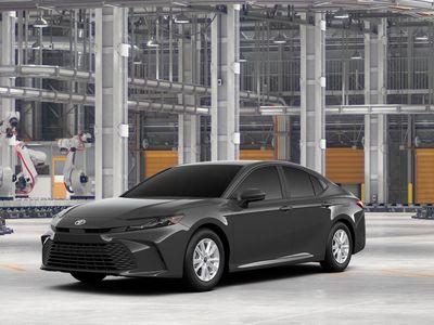 2026 Toyota Camry LE in Underground — front three-quarter view