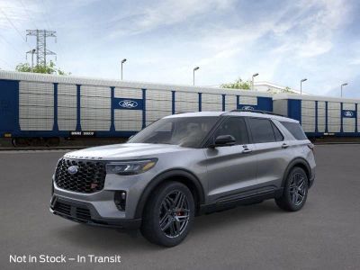 2026 Ford Explorer ST in Carbonized Gray Metallic — front three-quarter view