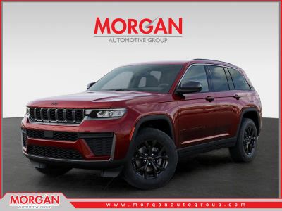 2026 Jeep Grand Cherokee Laredo in Red — front three-quarter view