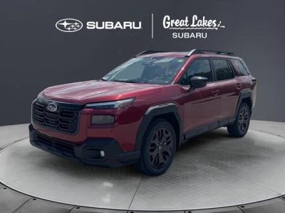 2026 Subaru OUTBACK Limited XT in Crimson Red Pearl — front three-quarter view