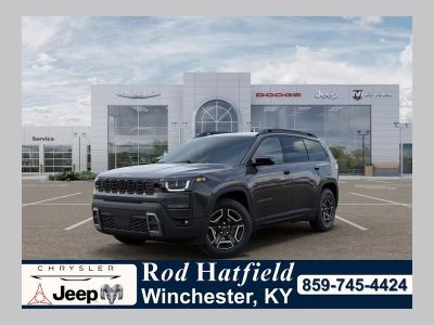 2026 Jeep Cherokee CHEROKEE LAREDO 4X4 in Sting-Gray Clear-Coat Exterior Paint — front three-quarter view