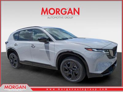 2026 Mazda CX-5 2.5 S Premium in Aero Gray Metallic — front three-quarter view