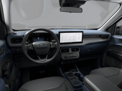 2026 Ford Maverick XLT in Ruby Red Metallic — front three-quarter view