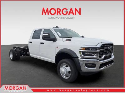 2026 Ram 5500HD Tradesman in White — front three-quarter view