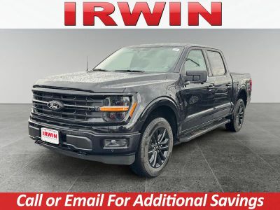 2026 Ford F-150 XLT in Black — front three-quarter view