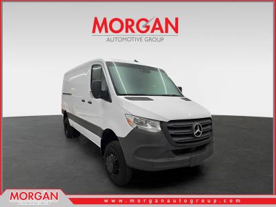 2024 Mercedes-Benz Sprinter Cargo Van Cargo 144 WB in White — front three-quarter view