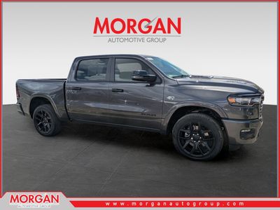 2026 Ram 1500 Laramie in Gray — front three-quarter view