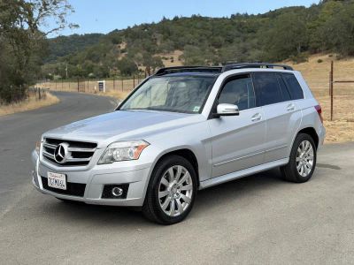 2011 Mercedes-Benz GLK 350 in Silver — front three-quarter view