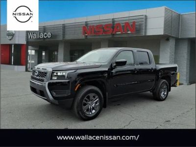 2026 Nissan Frontier SV in Super Black Kh3 — front three-quarter view