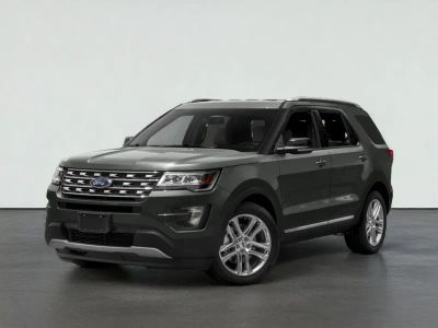 2017 Ford EXPLORER XLT in Ingot Silver — front three-quarter view