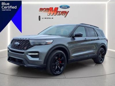 2024 Ford Explorer ST in Agate Black Um — front three-quarter view