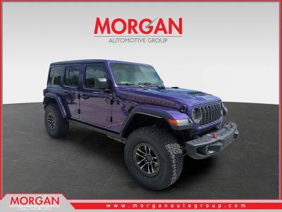 2026 Jeep Wrangler Rubicon X in Purple — front three-quarter view
