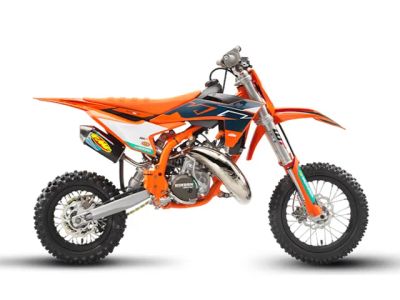 2026 KTM 50 SX Factory Edition — front three-quarter view