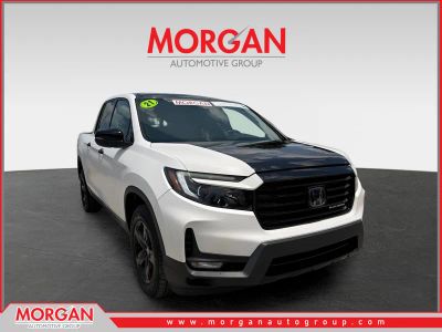 2021 Honda Ridgeline Black Edition in Crystal Black Pearl — front three-quarter view