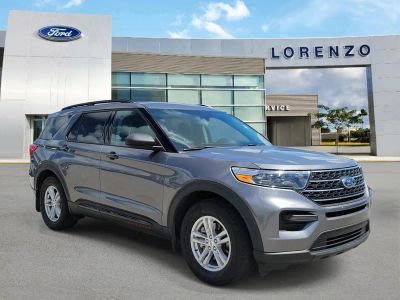 2022 Ford Explorer — rear three-quarter view