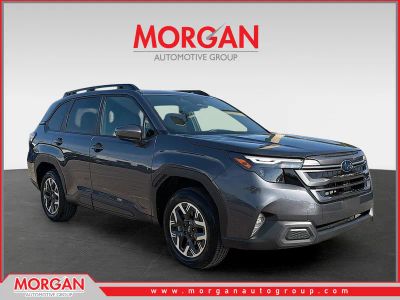 2026 Subaru Forester Premium in Magnetite Gray Metallic — front three-quarter view