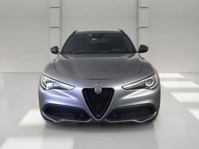 2019 Alfa Romeo Stelvio — rear three-quarter view
