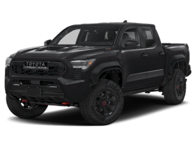 2026 Toyota Tacoma 4WD TRD Pro Hybrid in Black — front three-quarter view