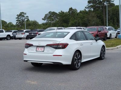 2025 Honda Civic Sedan Hybrid — rear three-quarter view