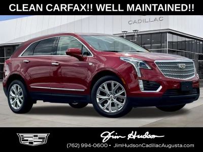 2019 Cadillac XT5 Luxury in Red — front three-quarter view