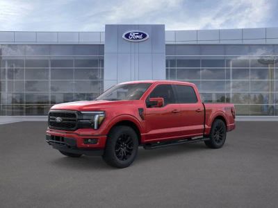 2026 Ford F-150 in Ruby Red Tinted — front three-quarter view