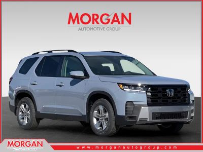 2026 Honda Pilot EX-L in Sonic Gray Pearl — front three-quarter view