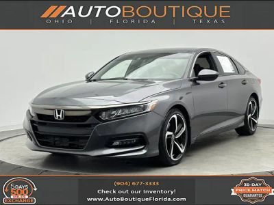 2019 Honda Accord Sedan Sport 1.5T in Gray — front three-quarter view