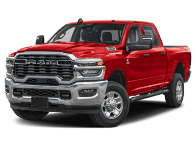 2026 Ram 2500 Tradesman in Red — front three-quarter view