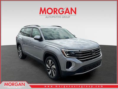 2026 Volkswagen Atlas 2.0T SE w/Technology in Mist — front three-quarter view