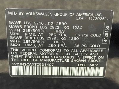 2026 Volkswagen Atlas — photo 42 view