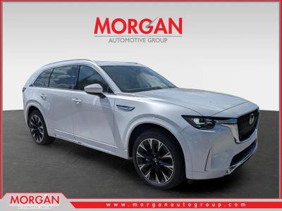 2026 Mazda CX-90 S Premium Plus in Rhodium White Premium — front three-quarter view