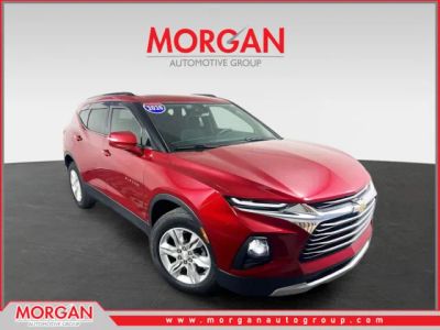 2020 Chevrolet Blazer LT in Red — front three-quarter view