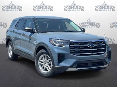 2026 Ford Explorer Active in Blue — front three-quarter view