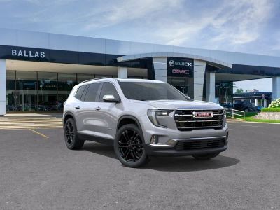 2026 GMC Acadia Elevation in Sterling Metallic — front three-quarter view