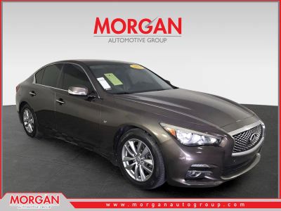 2014 INFINITI Q50 Premium in Brown — front three-quarter view