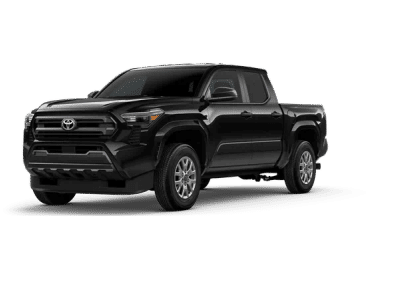 2026 Toyota Tacoma SR in Black — front three-quarter view