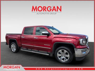 2018 GMC Sierra 1500 SLT in Red — front three-quarter view
