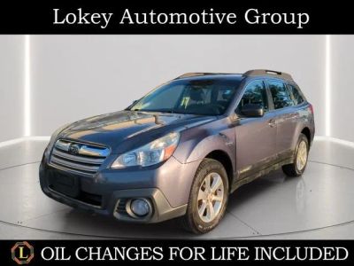 2014 Subaru Outback 2.5i in Carbide Gray Metallic — front three-quarter view