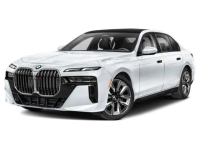 2026 BMW 7 Series 740i in Alpine White — front three-quarter view