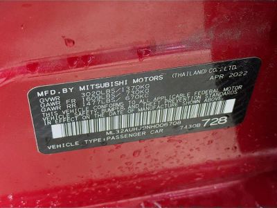 2022 Mitsubishi Mirage — photo 33 view